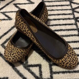 EUC Cole Haan x Nike Air collab Leopard Print Ballet Flats - size 8